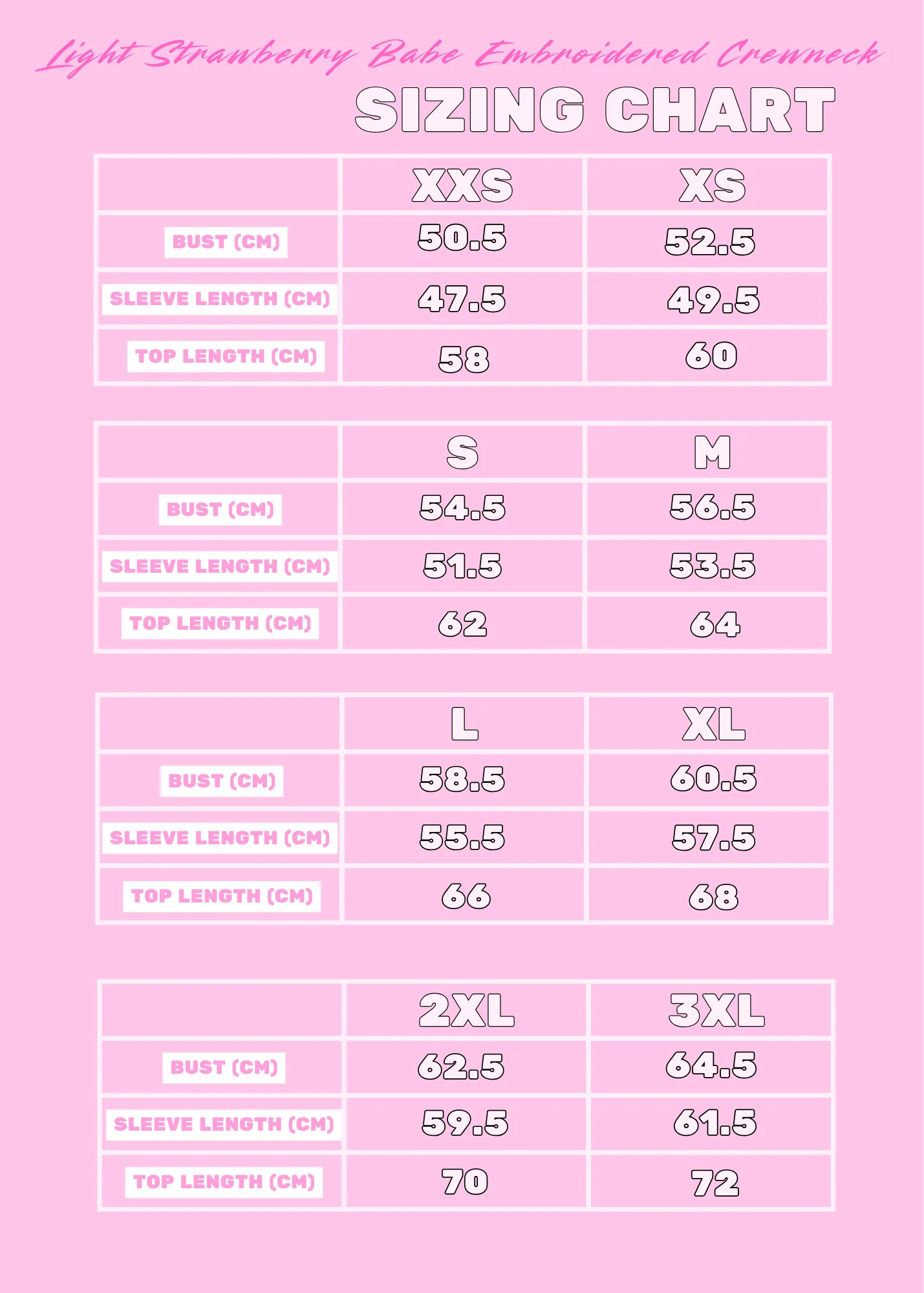 Light Strawberry Babe Embroidered NYC Crewneck - Image 4