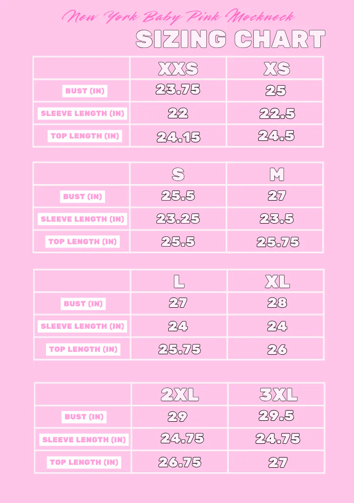 New York Baby Pink Mockneck - Image 6