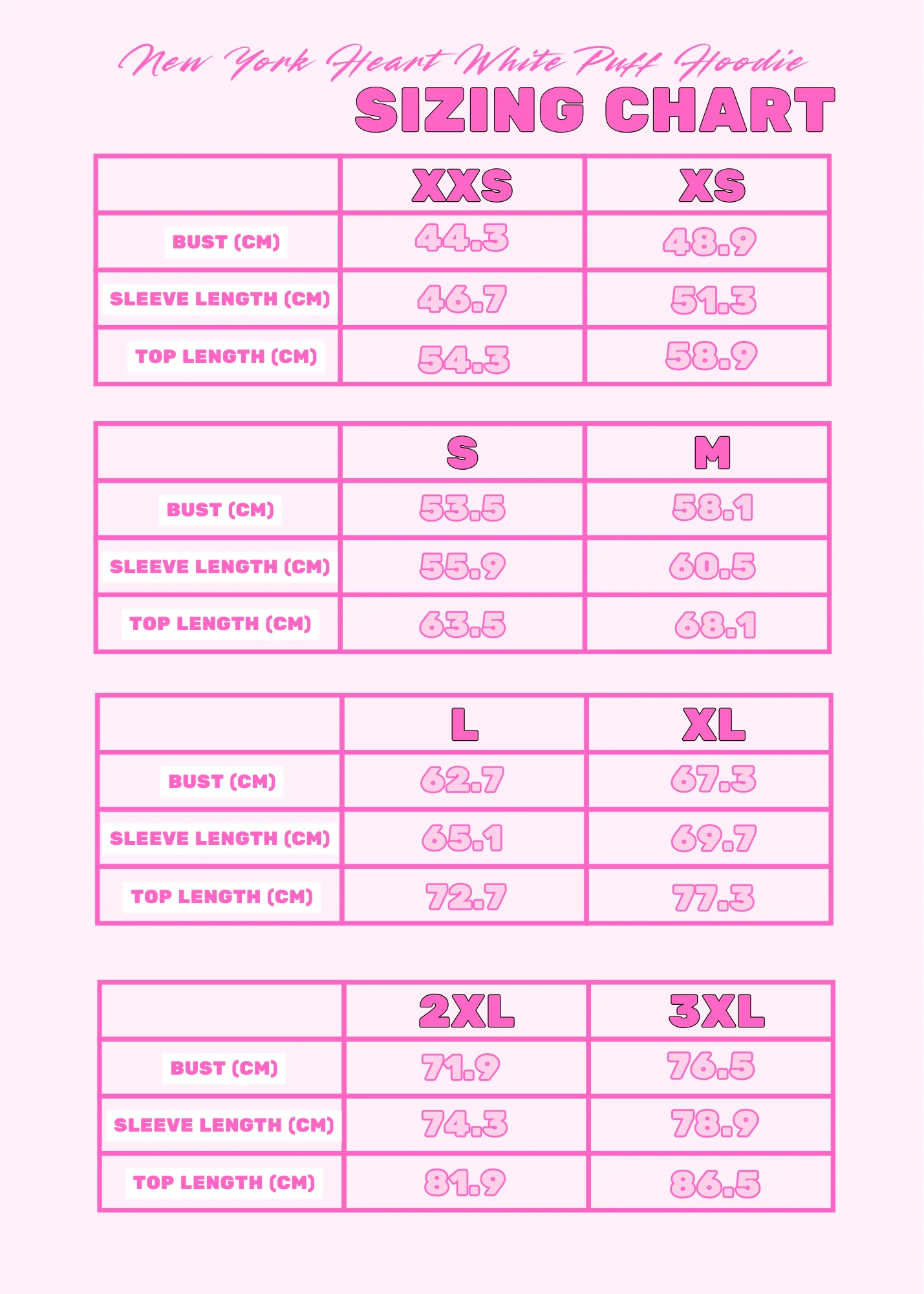 Preorder: New York Heart White Puff Hoodie - Image 4