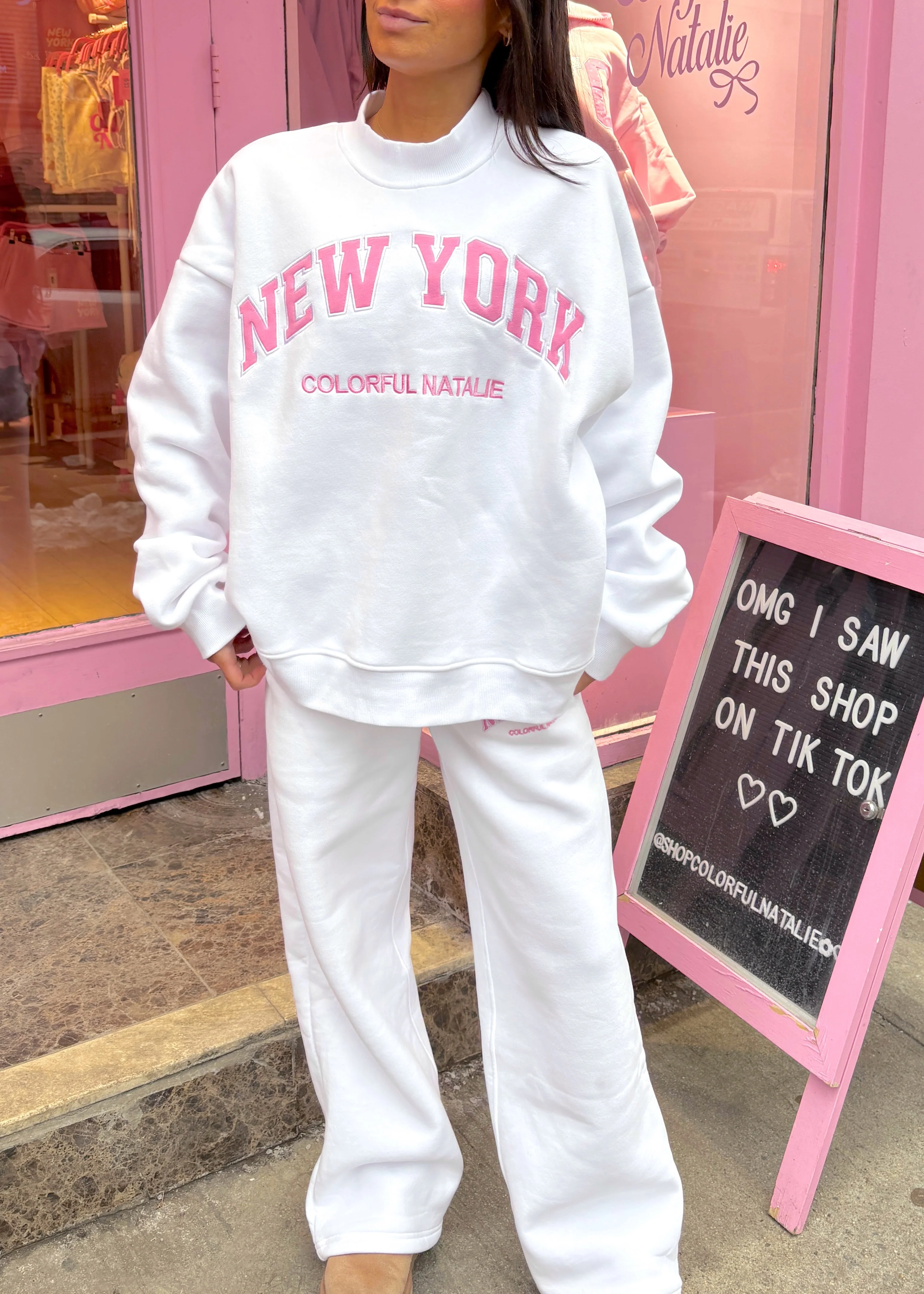 New York White Mockneck - Image 3