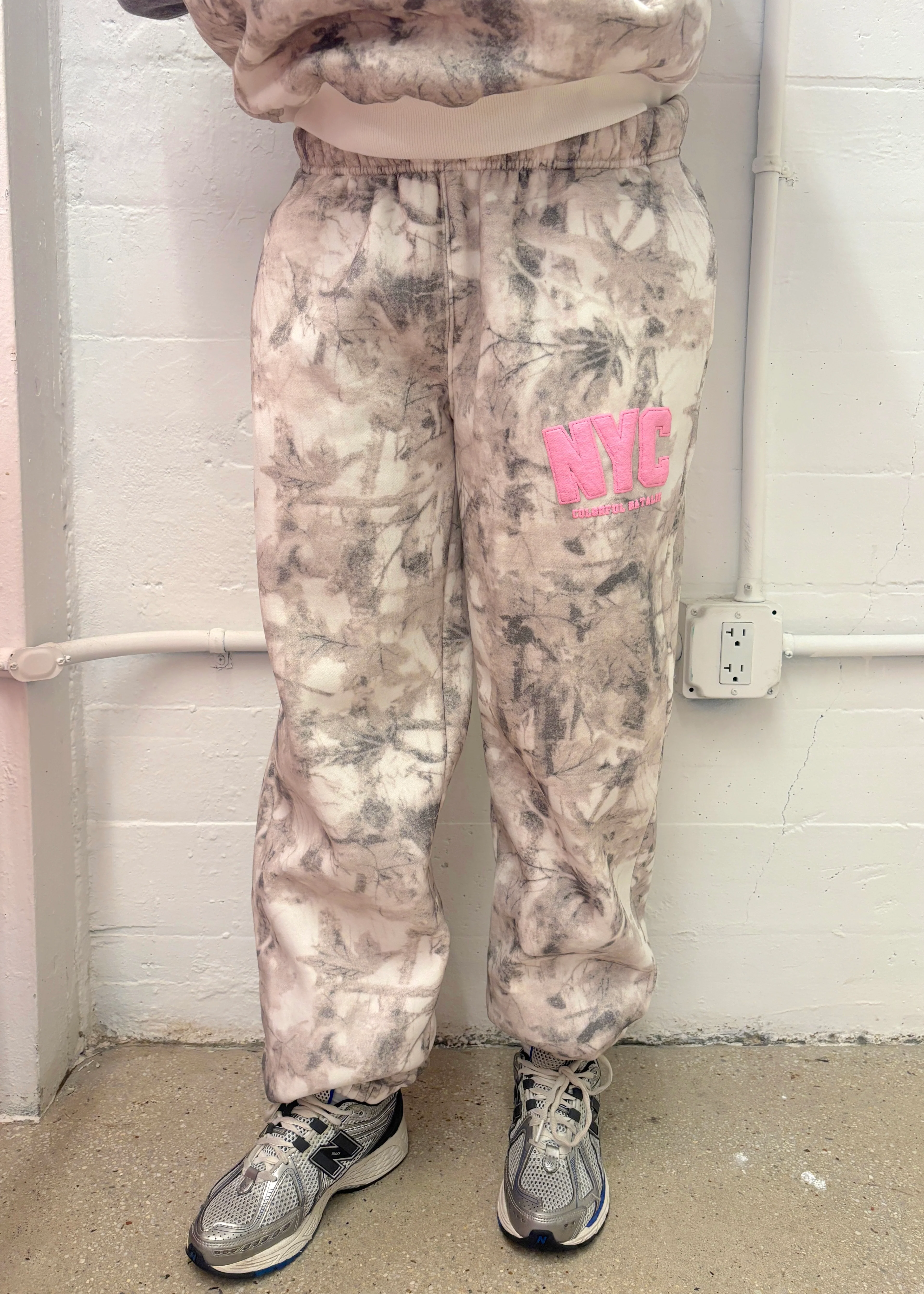 NYC Camo Pink Puff Cuffed Sweatpants - Image 10