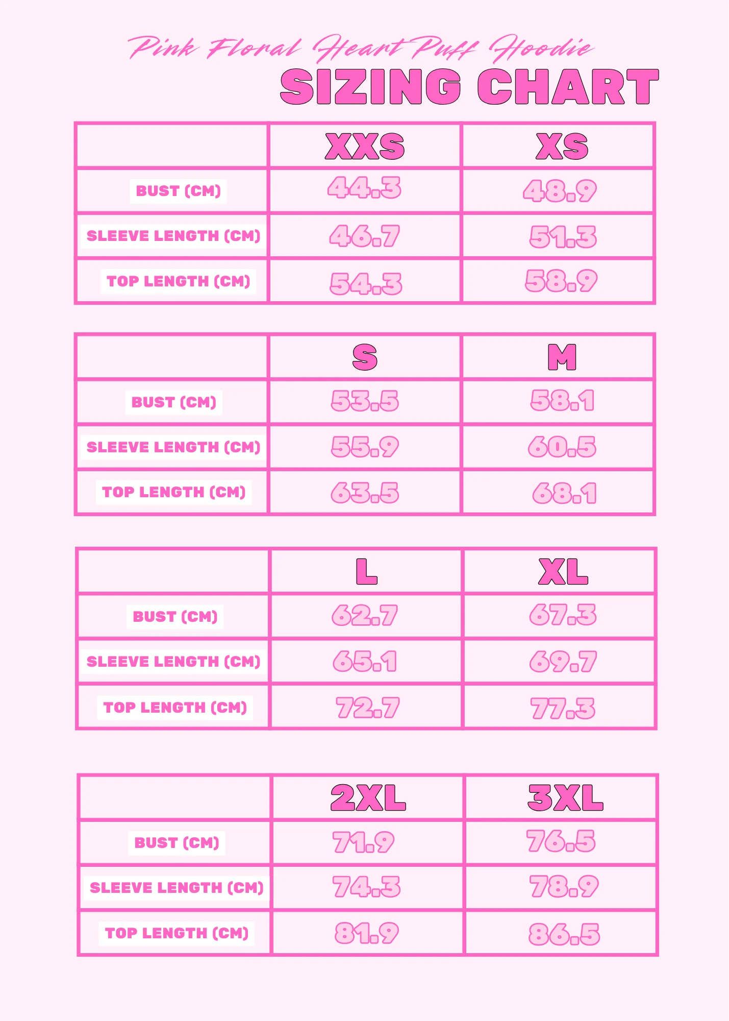 Pink Floral Heart Puff Hoodie - Image 5