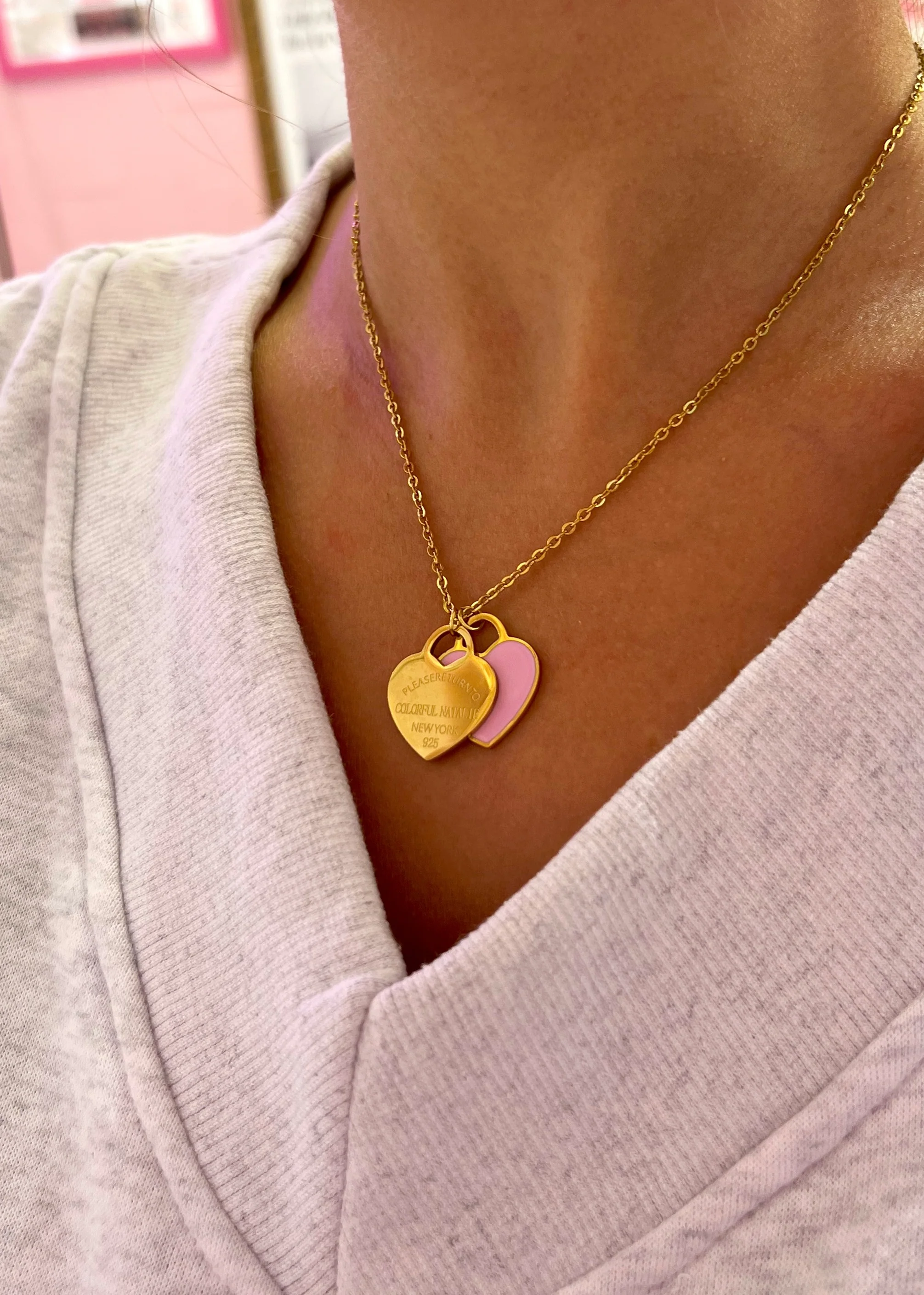 Pink Return To Heart Necklace - Image 4