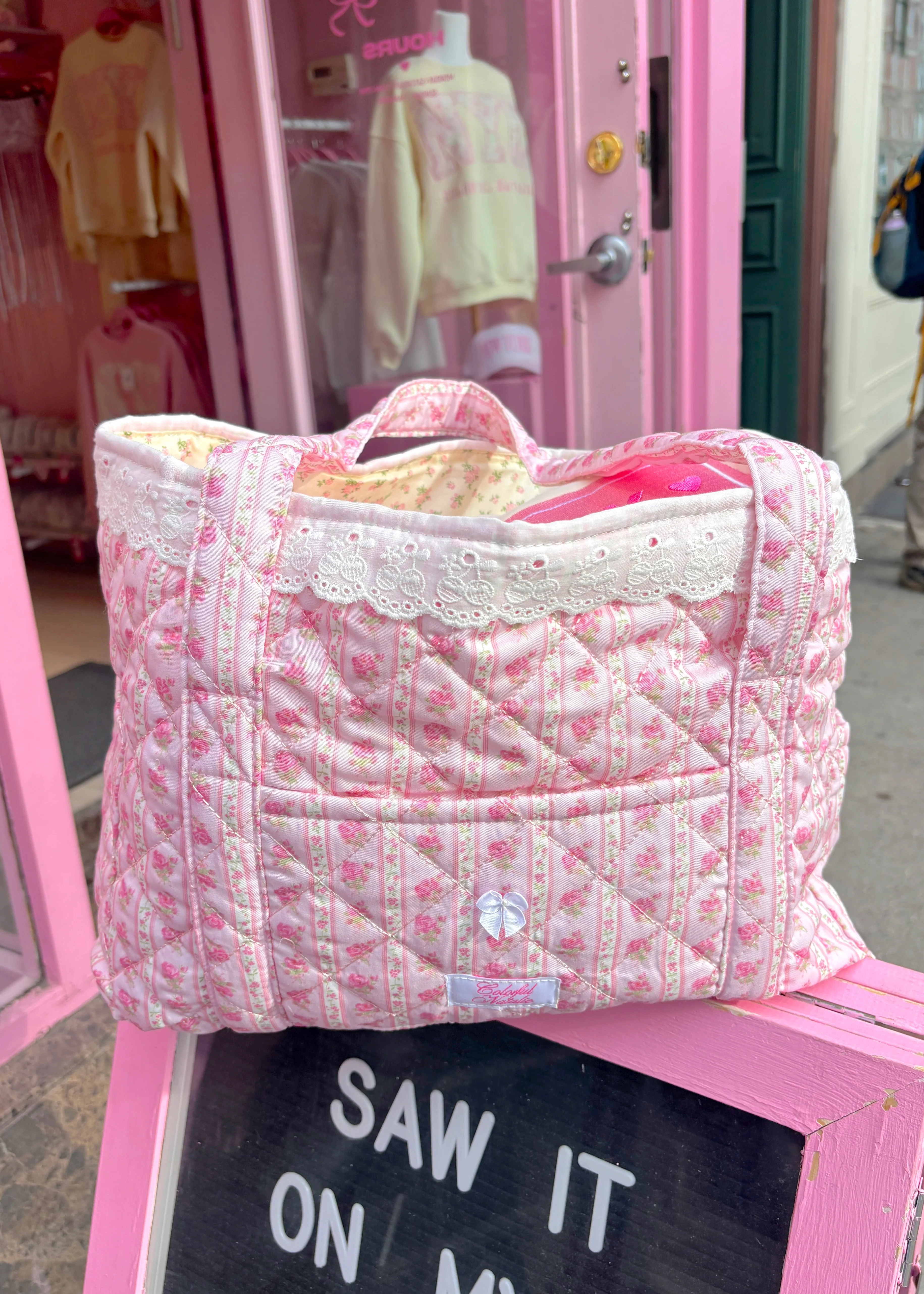 Sweet Dreams Lace Tote - Image 3